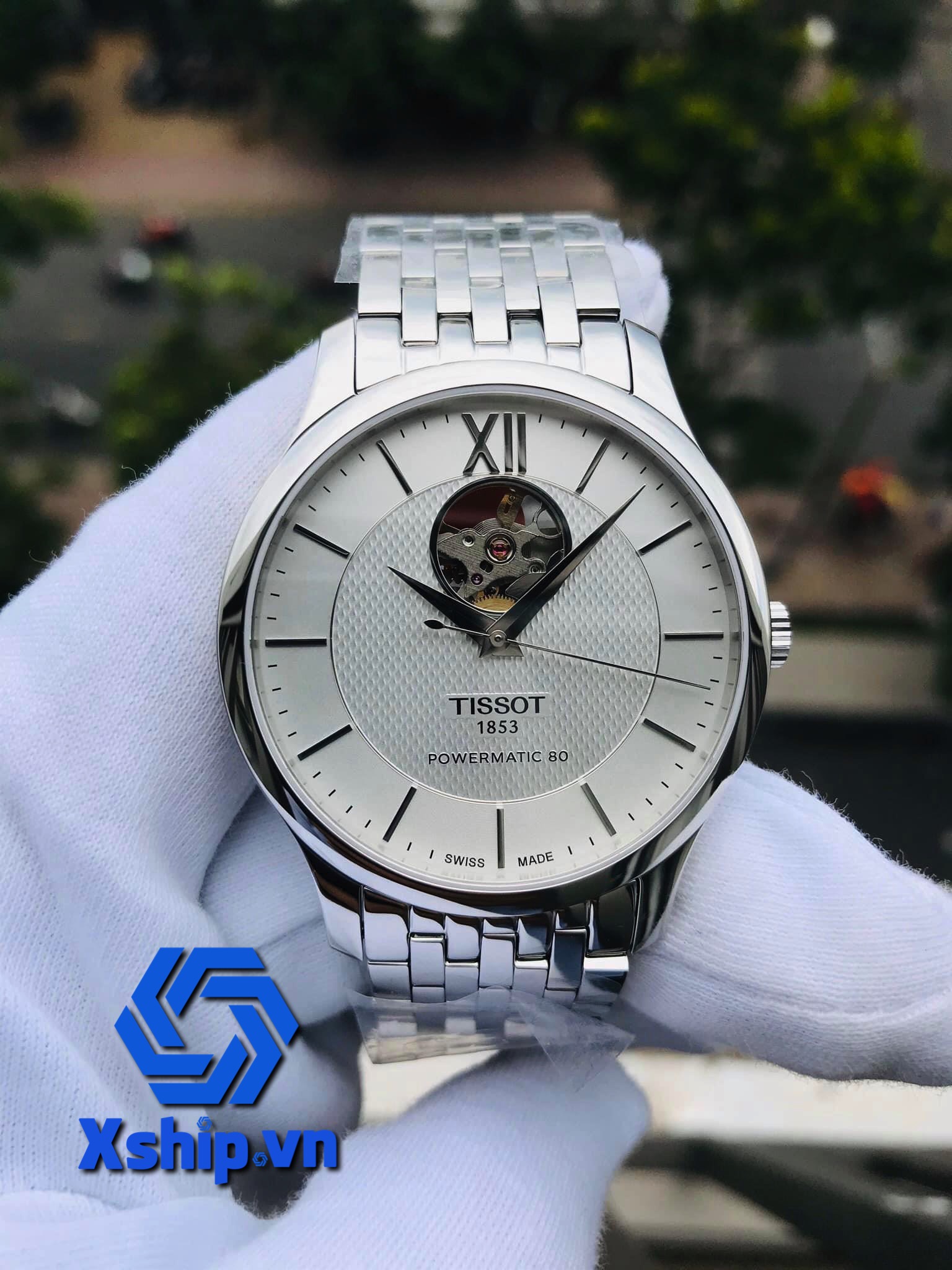 Tissot Tradition Powermatic 80 Open Heart T063.907.11.038.00 (T0639071103800)