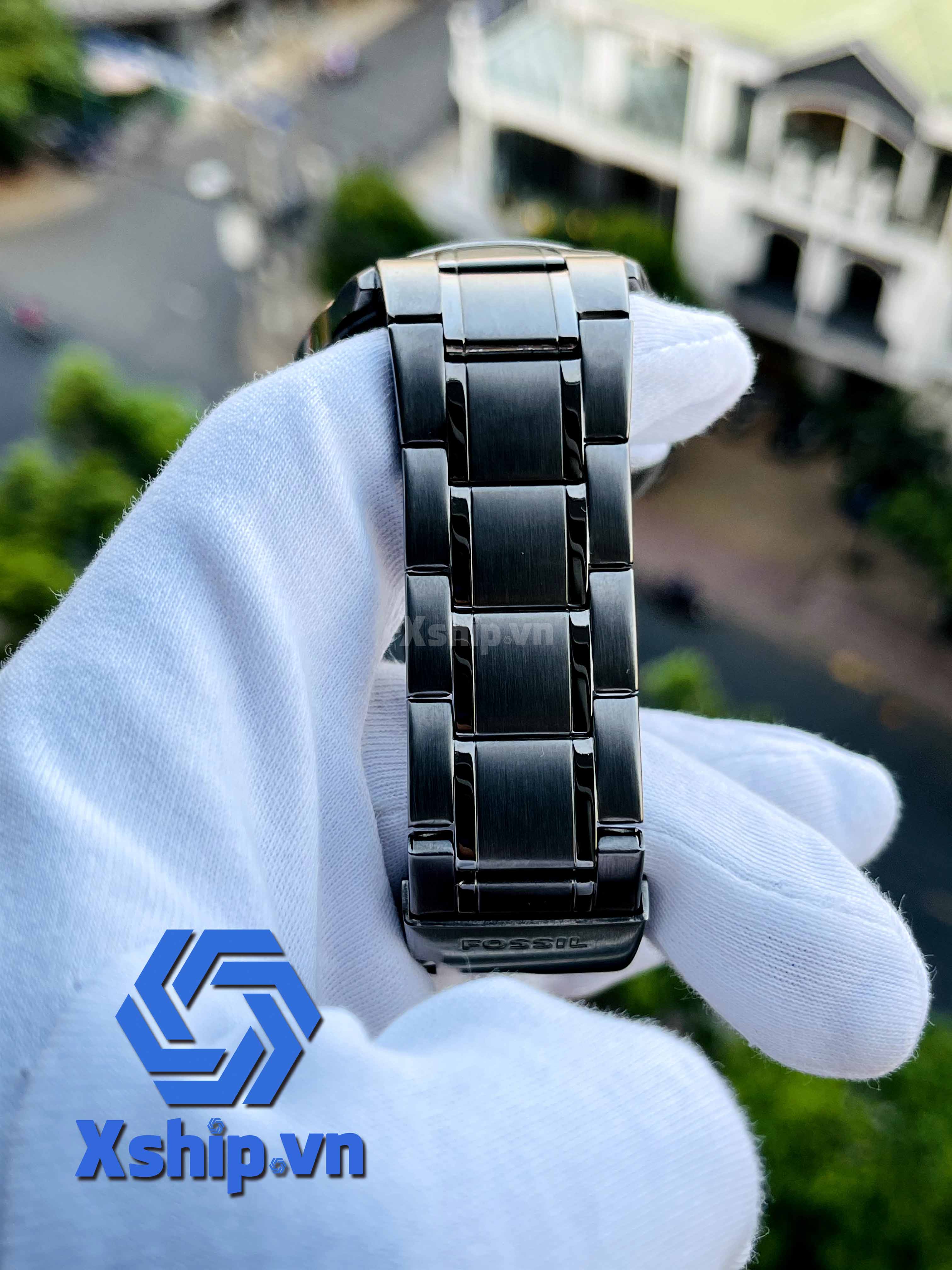 Fossil Flynn Automatic Gunmetal Stainless Steel Skeleton Watch BQ2384