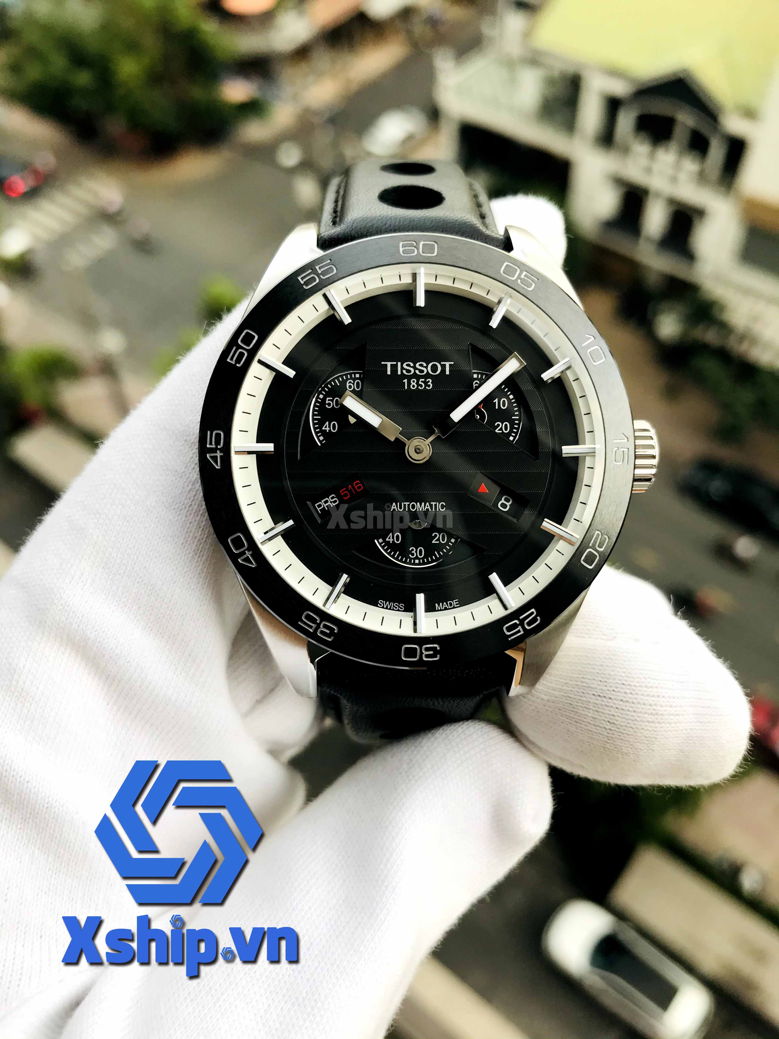 Tissot PRS 516 Automatic Black Dial Mens T100.428.16.051.00 (T1004281605100)